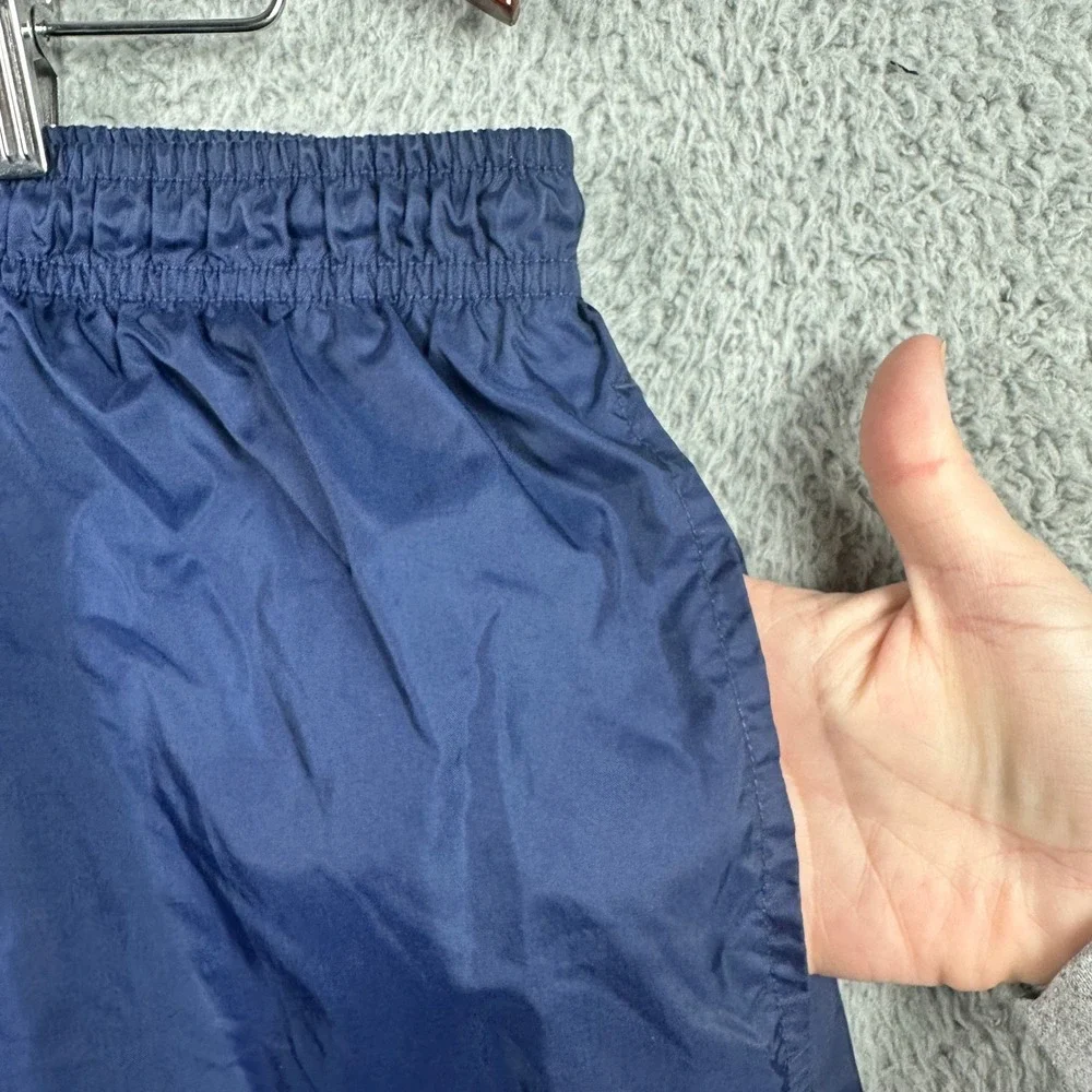 Nike Big Logo Vintage 90s Swim Trunks Mens XXL‎ Navy Blue Mesh Lined Shorts Y2K